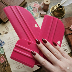 Kit de Espátulas Profissionais Pink para Encadernação e Aplicação de Vinil (3 Tamanhos) - Imagem 3